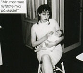 baby Renée with her mum b/w - danish EUROWOMAN 09/04