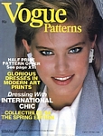 U.K. Vogue Patterns Early Spring 1984 cover by Eric Boman