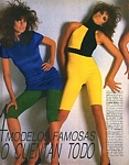 "4 MODELOS..." 1a - chile Bazaar 7-1986 by Scavullo