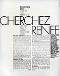"Cherchez Renee" 1 - U.S. ELLE 1-88 by Gilles Bensimon