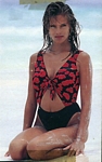 black-red swimsuit on the beach - ital. by Marc Kayne