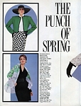 "The Punch of Spring" 1a - U.S. VOGUE Patterns 1-2/86 by David Hartman