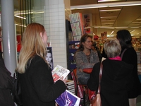 30. Nov. 2003 at danish book-store Gad in Brabrand, Karlas Kabale promo-tour 1