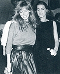 with Yasmin at party b/w - ital. MODA Nov. 1986