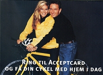Accept Card 6 with guy on bicykle - danish 1999