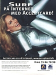 Accept Card 5 silver leotard rollerblade lying closer - danish SE OG HÖR 1998