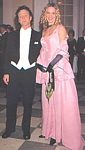 danish BILLED BLADET - 1998 royal party, pink dress, with Thomas