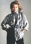 Cover Girl 7 silver blouse - U.K. Hair & Good Looks Spring 1988