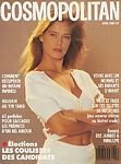 french COSMOPOLITAN April 1988 cover by Hervé Nabon