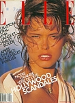 french ELLE 13. July 1987 cover by Gilles Bensimon