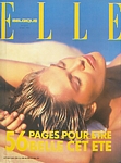 belgium ELLE 8. May 1995 cover by Hans Feurer (Biotherm sun pic)