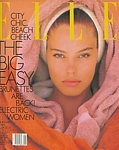 U.S. ELLE Jan. 1988 cover by Gilles Bensimon