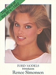 Ford Model Agency first sed-card - 8-1982 by Jacques Silberstein