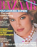 U.S. Bazaar Apr. 1985 cover by Francesco Scavullo
