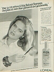L´ORÈAL shampoo 1 b/w - german Carina 3-1984