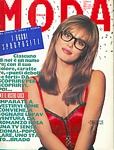 ital. MODA Jan. 1988 cover by Bettina Rheims