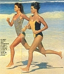 "5 METODOS..." - argent. Para Ti 23.12.1985 = french ELLE 13. June 1983 "AH! LES MAILLOTS" serie by Gilles Bensimon