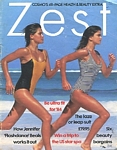 U.K. Zest 1984 cover by Gilles Bensimon (running on the beach with Kathy Ireland)